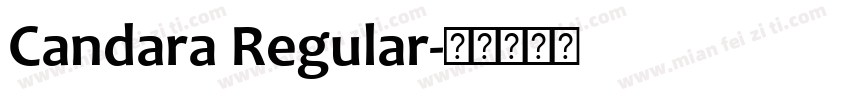 Candara Regular字体转换